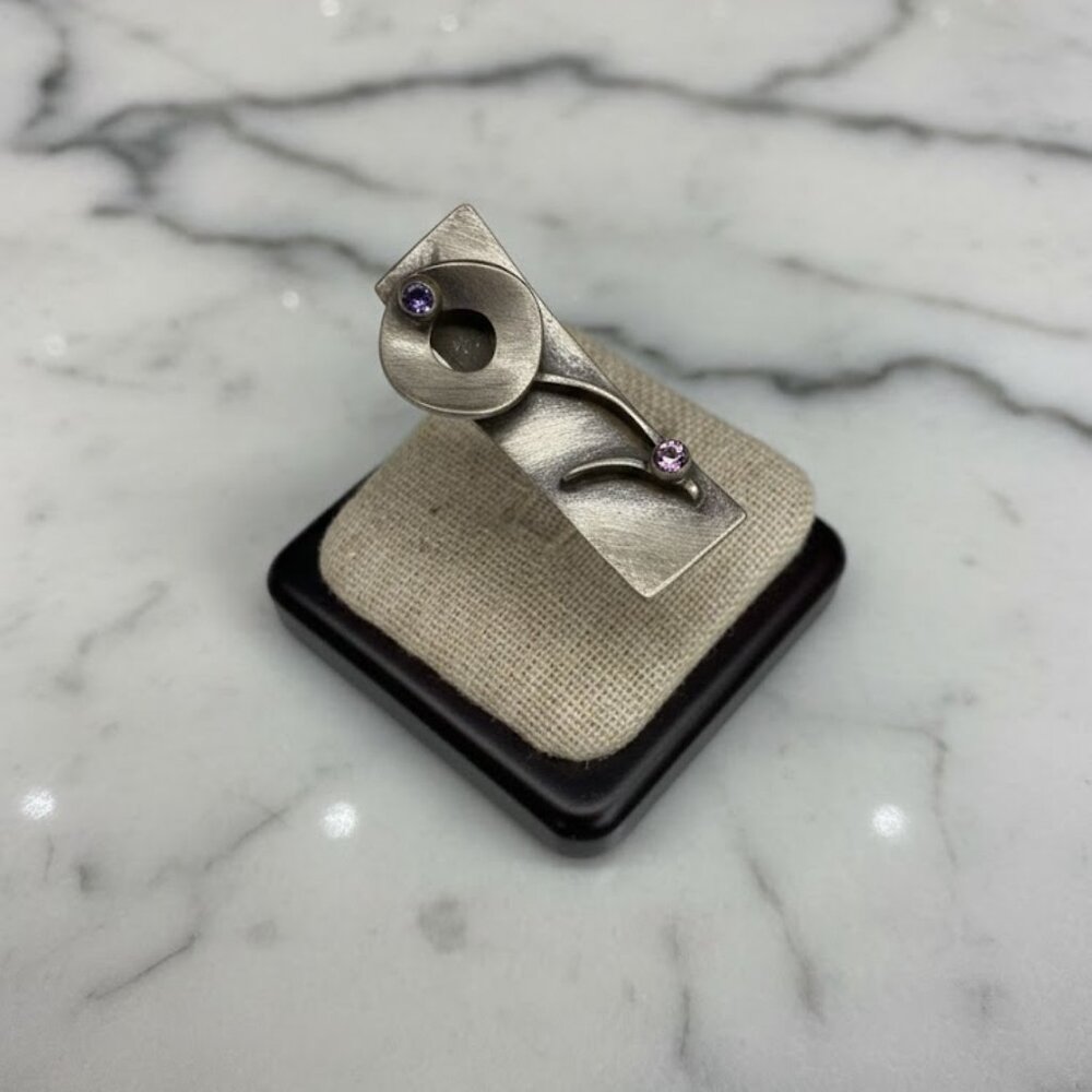 Pewter? -- adjustable art ring